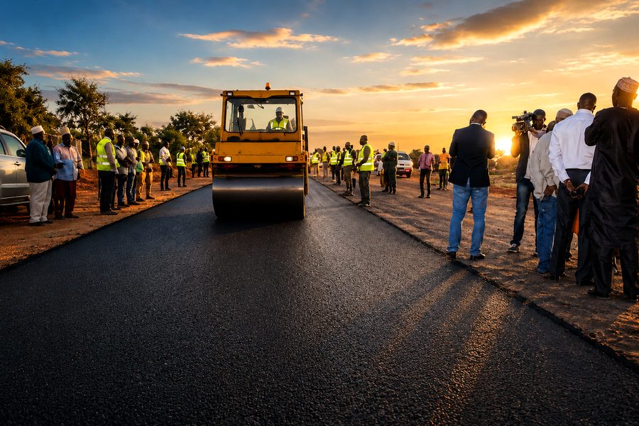 Bitumage route Tivaouane — inauguration 2015