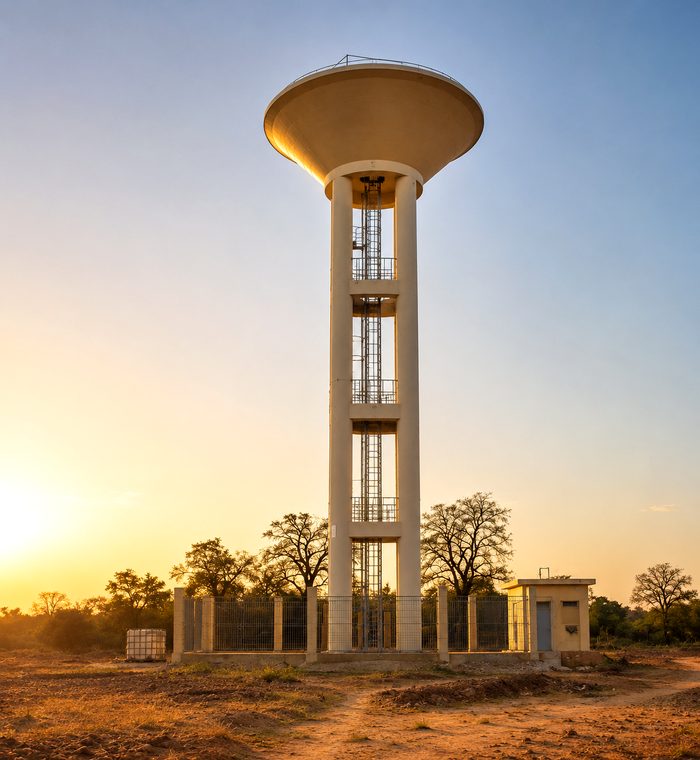 Château d'eau — adduction eau potable Touba